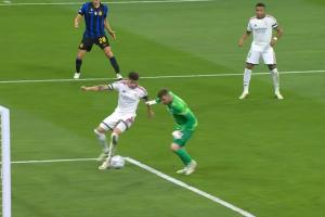 战报：皇马2-0国米，巴尔韦德抢断破门