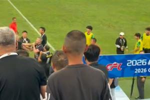 战报：国安1-1英博，冲突中蒙哥马利遭锁喉