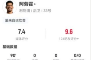 阿劳霍凭何成为利物浦右后卫的取胜关键？三点拆解本场的防守与进攻