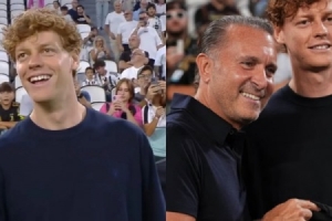 激情对决！辛纳亲临现场，见证尤文与米兰战平奇迹